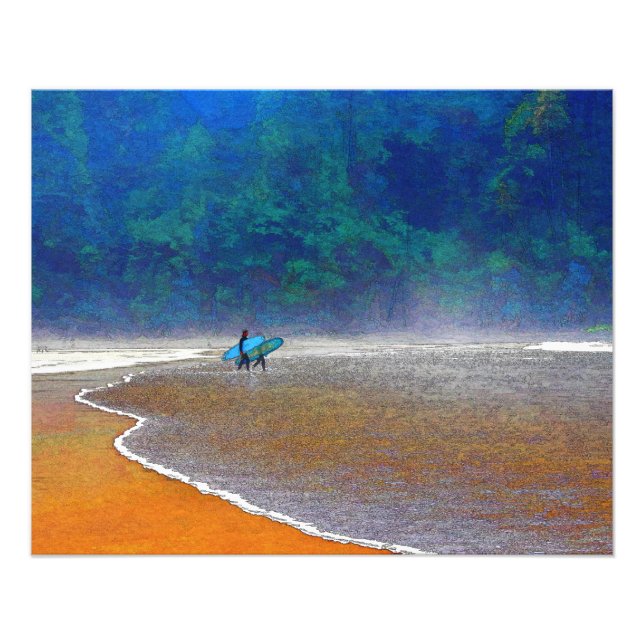 Oregon Surfers Photo Utvidgning Fototryck (Framsidan)