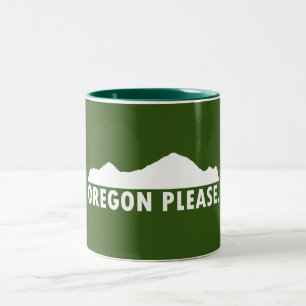 Oregon, tack Två-Tonad mugg