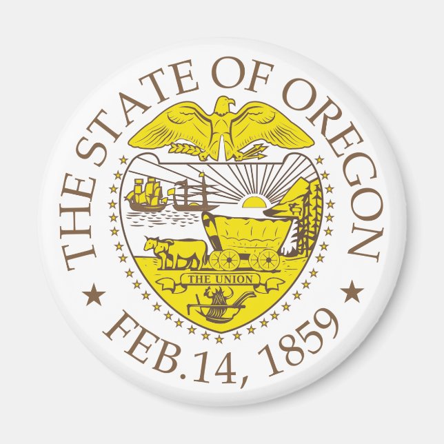 Oregon-tecken Magnet (Framsidan)