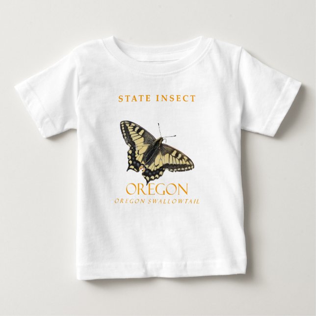 Oregon Territorium Insekt Oregon Swallowtail T Shirt (Framsida)