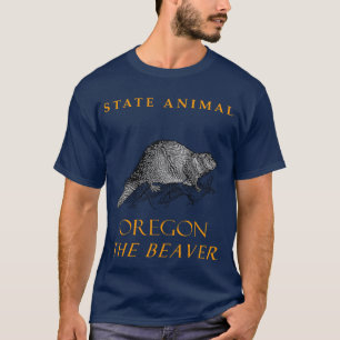 Oregon Territory Animal the American Beaver T Shirt