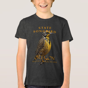 Oregon Territory Songbird Westerna Meadowlark T Shirt