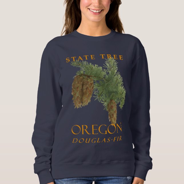 Oregon Territory Träd Douglas Fir T Shirt (Framsida)