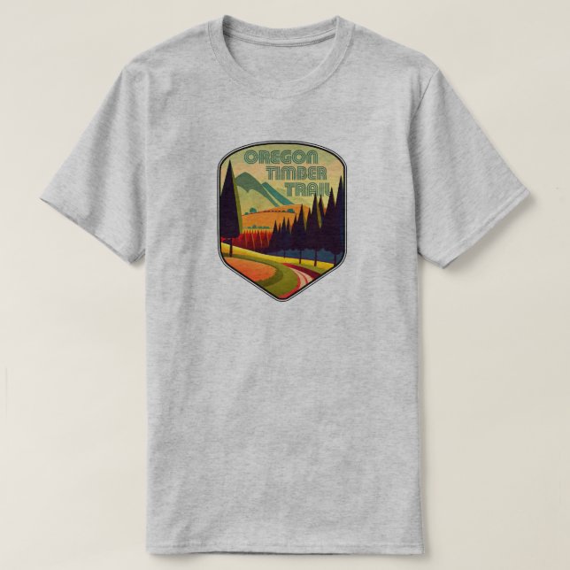 Oregon Timber Trail Färg T Shirt (Design framsida)