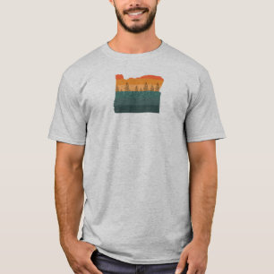 Oregon Träd Silhouette T Shirt