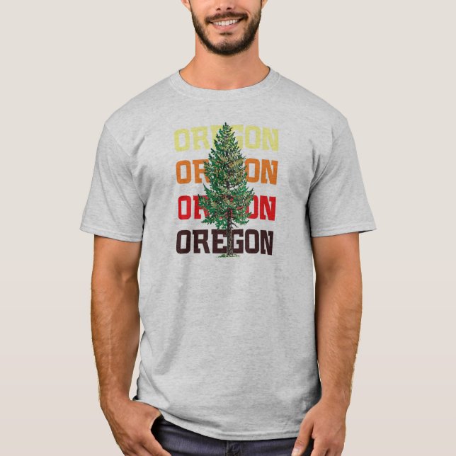 oregon träd t-shirt (Framsida)