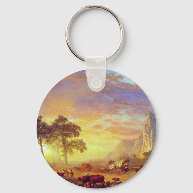Oregon Trail - Albert Bierstadt Nyckelring (Framsida)