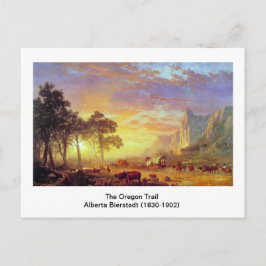 Oregon Trail, Albert Bierstadt Vykort
