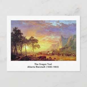 Oregon Trail, Albert Bierstadt Vykort