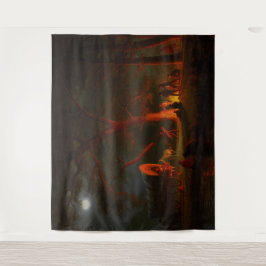 Oregon Trail Conestoga Wagon Moonlight Camp Fire