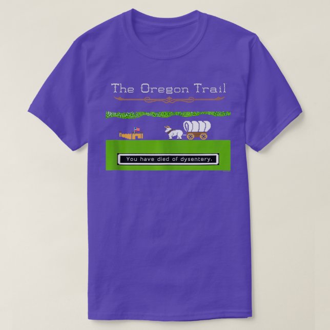 Oregon Trail Dysentery with Fort Tanktop T Shirt (Design framsida)