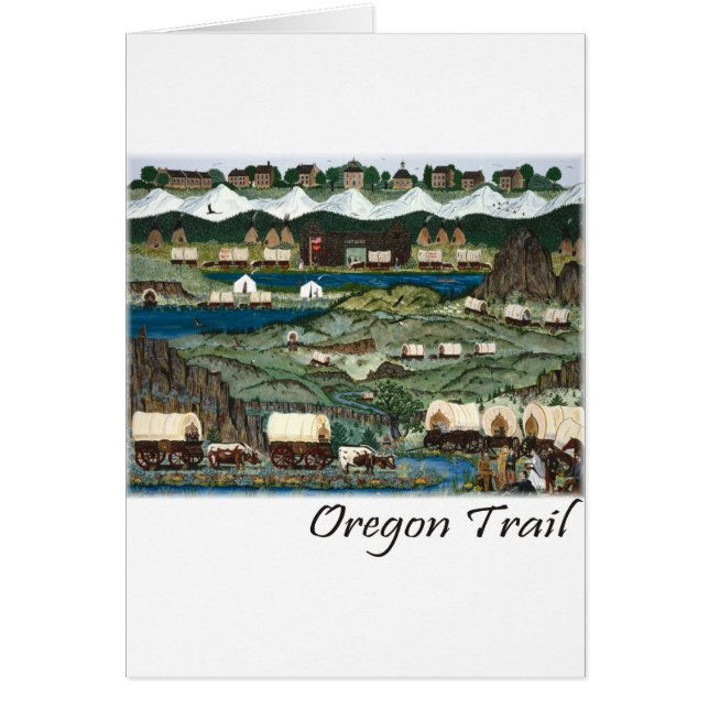 Oregon Trail Hälsningskort (Framsidan)