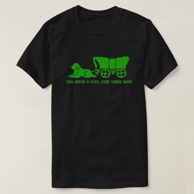 Oregon trail Newfoundland platt stil T Shirt (Design framsida)
