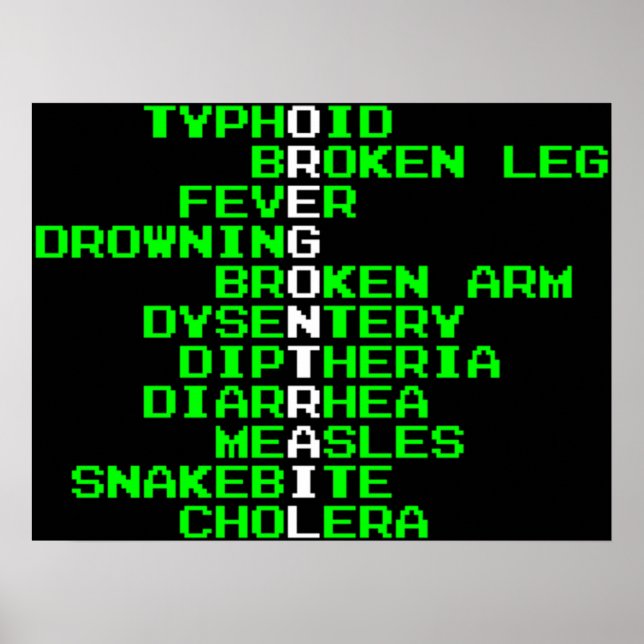 Oregon Trail - Sätter att dö i Västern Poster (Framsidan)