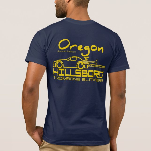 Oregon Trombone Blowers T Shirt (Baksida)