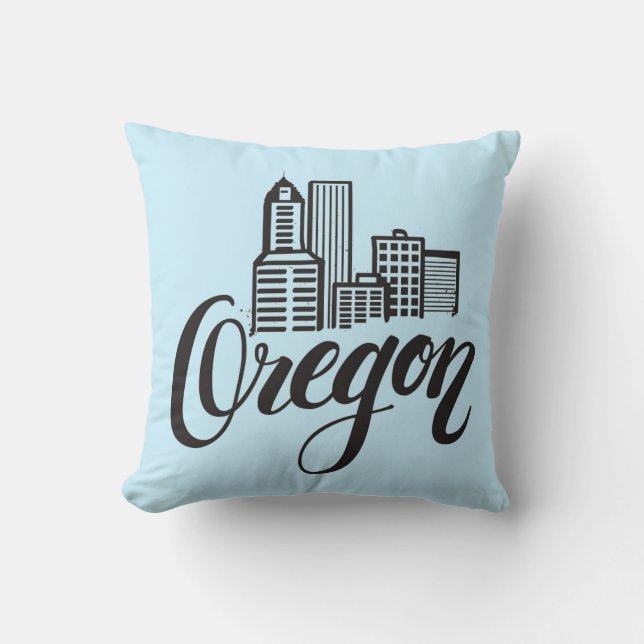 Oregon typografidesign kudde (Framsida)