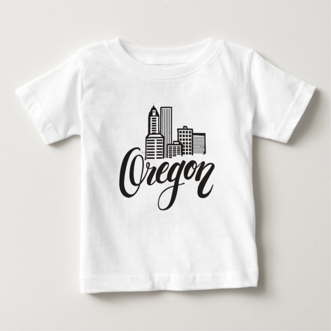 Oregon typografidesign tee shirt (Framsida)