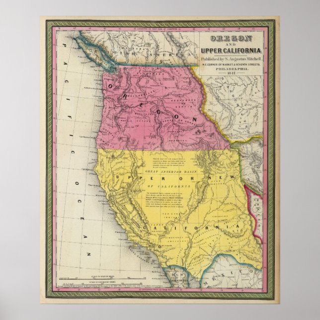 Oregon & Upper California Poster (Framsidan)