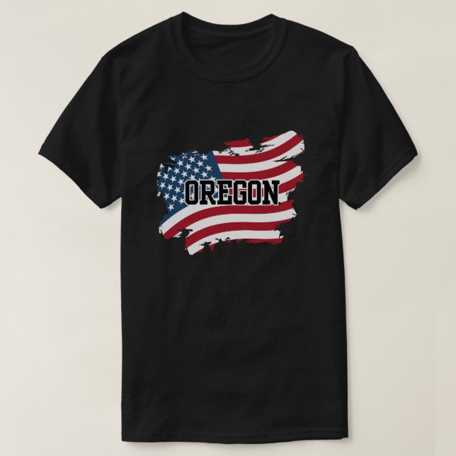 Oregon USA T Shirt (Design framsida)