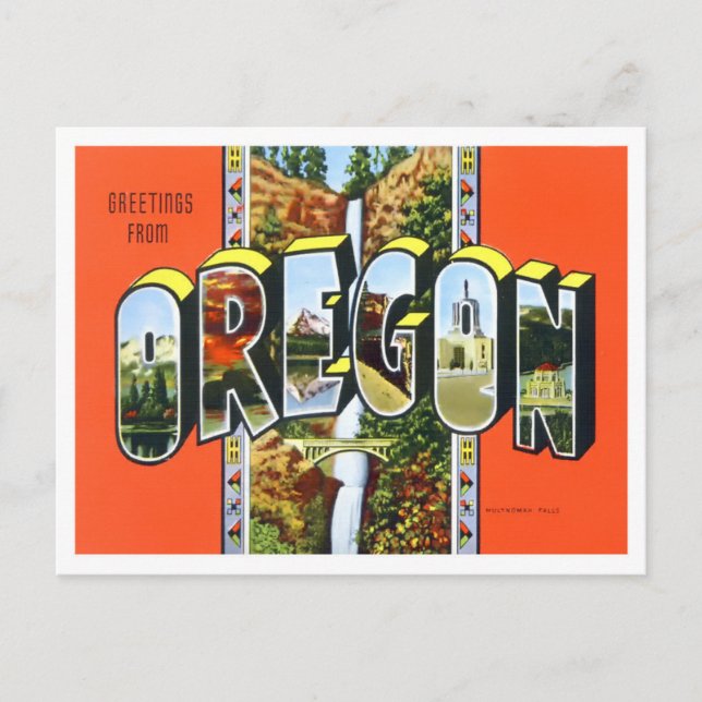 Oregon Vintage Big Brev vykort (Framsida)
