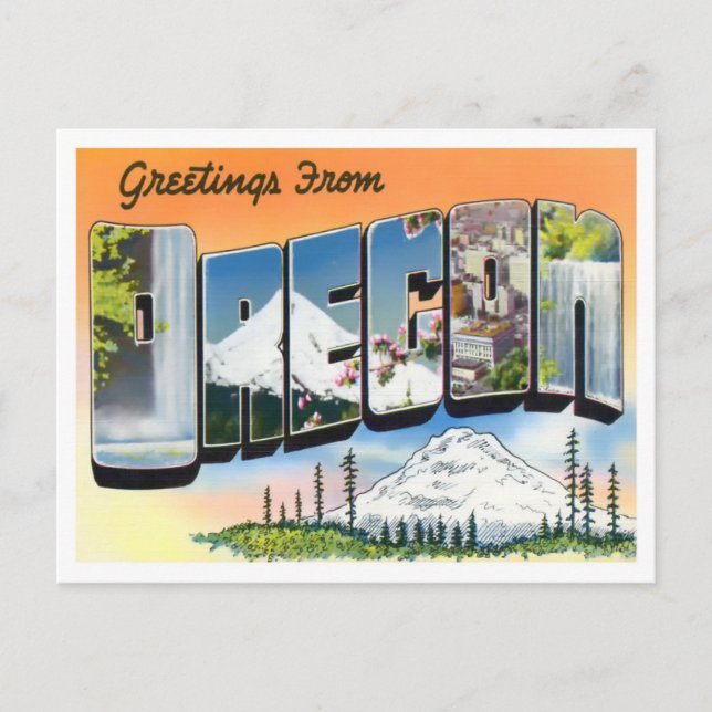 Oregon Vintage Big Brev vykort (Framsida)