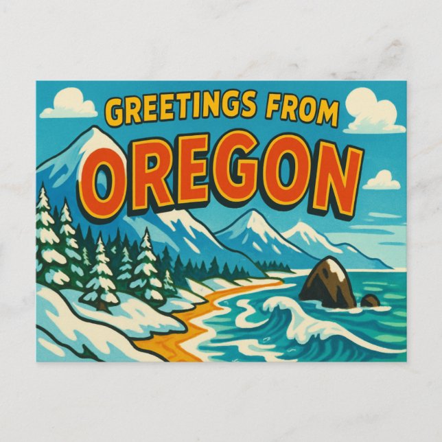 OREGON Vykort (Framsida)