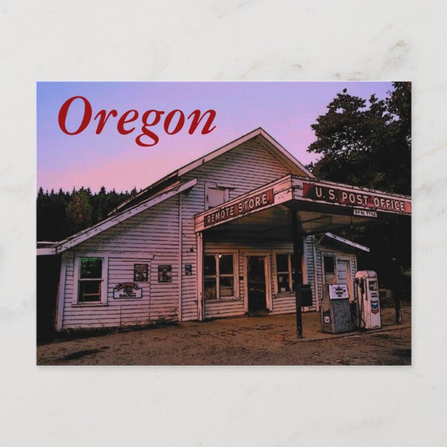Oregon-vykort (fjärrvykort) vykort (Framsida)