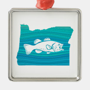 Oregon Wave Fishing Julgransprydnad Metall