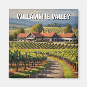Oregon Willamette Valley Resor Magnet