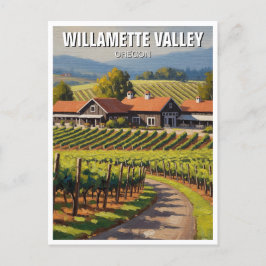 Oregon Willamette Valley Travel Vykort