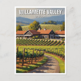 Oregon Willamette Valley Travel Vykort