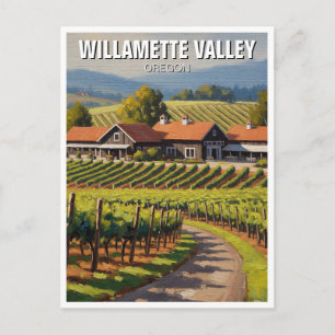 Oregon Willamette Valley Travel Vykort