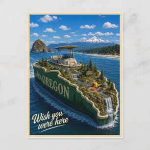 Oregon Wish You Were Here Statserie Vykort