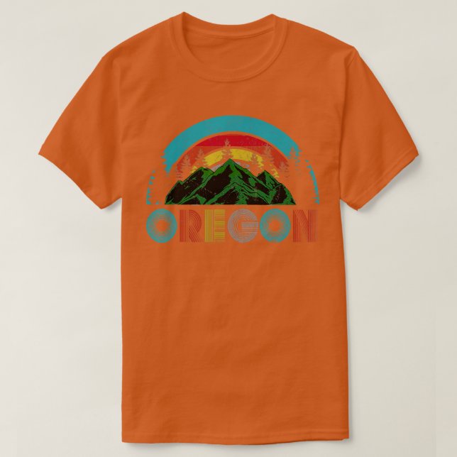 Oregonbergen utomhus Camping Hiking s Gift T Shirt (Design framsida)