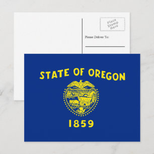Oregonianflagg, Flagga Oregon Vykort