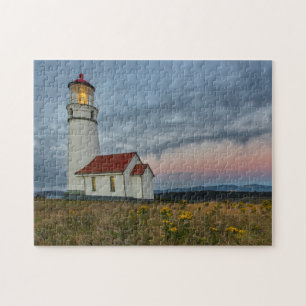 Oregons äldsta fyr vid Cape Blanco State Pussel
