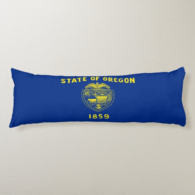 Oregons delstatsflagga kroppskudde (Framsidan)