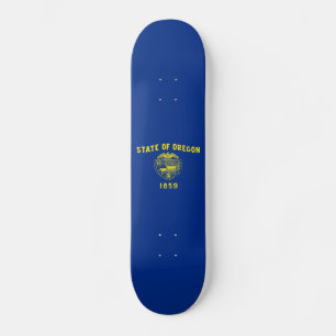 Oregons delstatsflagga mini skateboard bräda 18,5 cm