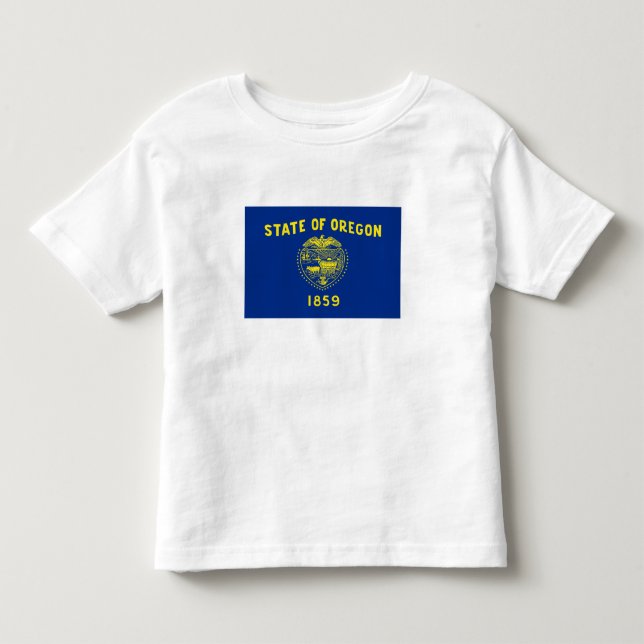 Oregons delstatsflagga t shirt (Framsida)