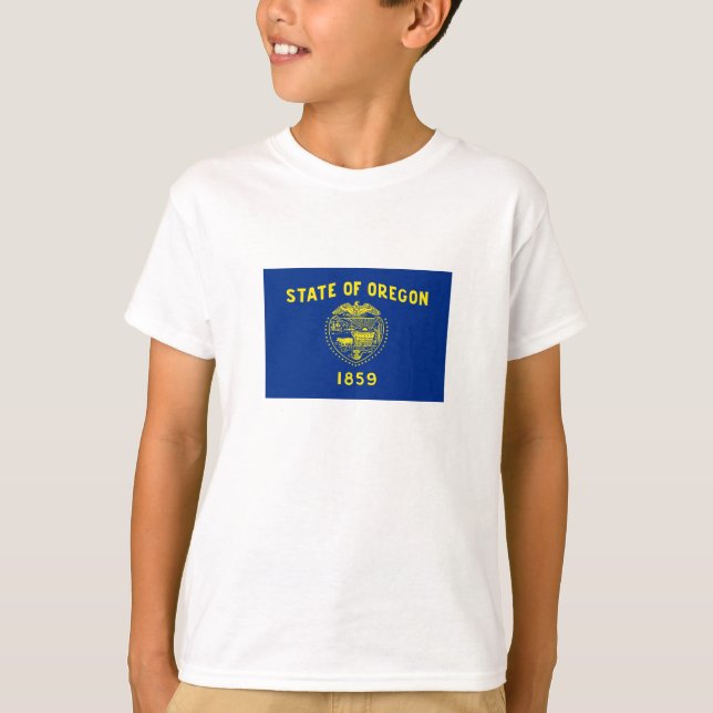 Oregons delstatsflagga t shirt (Framsida)