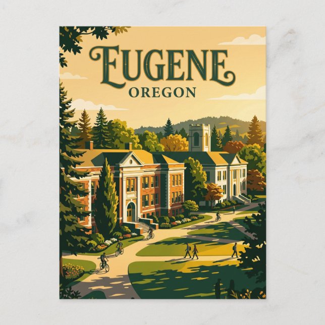 Oregons universitet USA Vykort (Framsida)