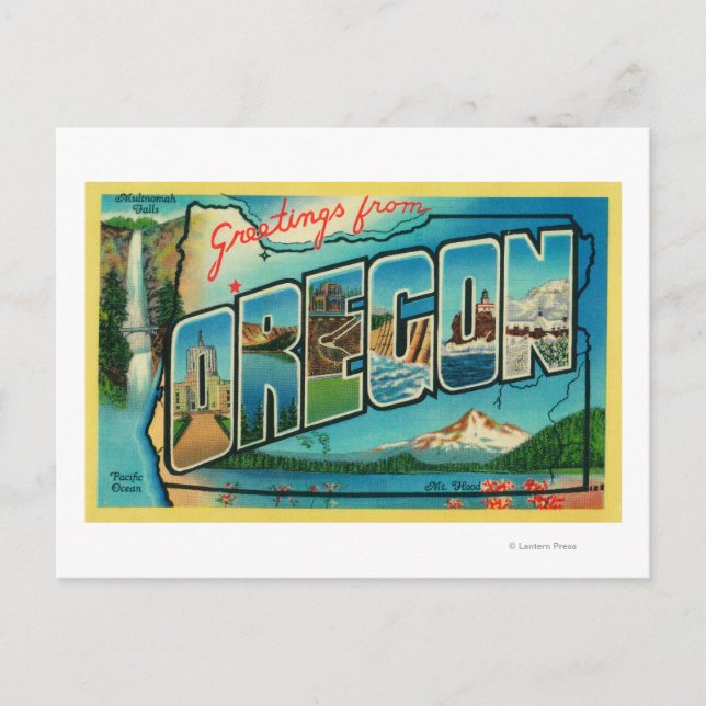 OregonStor Brev Scenes 2 Vykort (Framsida)