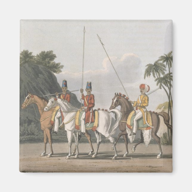 Oreguljär kavallry, Bengal Army 1817, plåt 5 från Magnet (Framsidan)