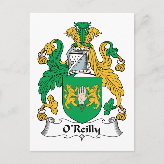 O'Reilly familjevapen Vykort (Framsida)