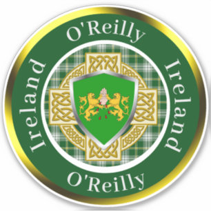 O'Reilly Irish Shield/Celtic Kor Personlig Klistermärken