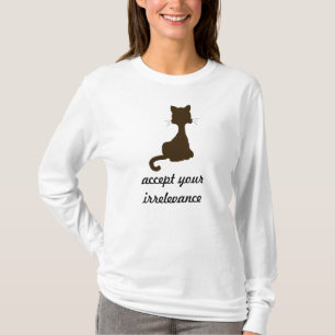 Orelevant kattfartyg t shirt
