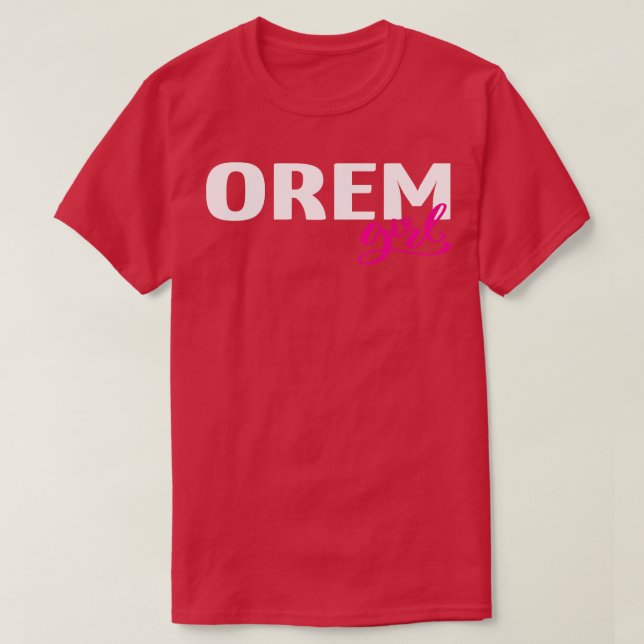 Orem Girl 1 T Shirt (Design framsida)