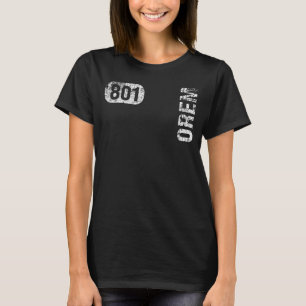 Orem Utah 801 Områdeskodens Vintage Retro T Shirt