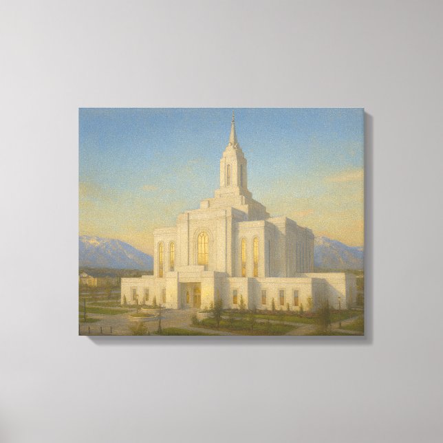 Orem Utah Temple Painting™ LDS Wall Art Canvas (Framsida)