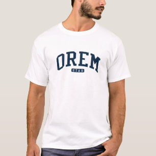 Orem Utah UT College Universiteten Stil flottan T Shirt